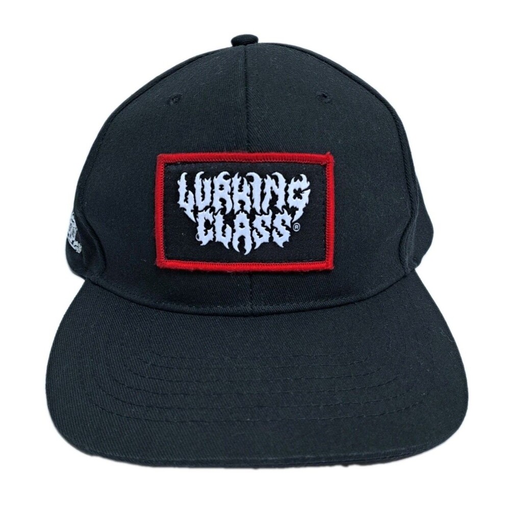 Lurking Class Embroidered Logo Snapback Hat Cap Black